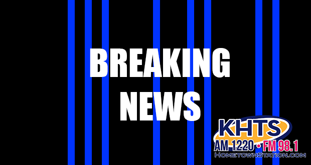 Louie: breaking news slider_black background with stripes going down, reads "Breaking News"