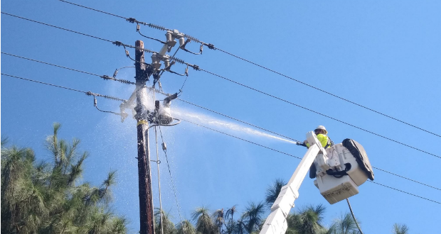 Downed Power Lines Newhall Fire