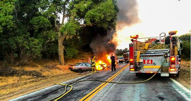 Head On Crash Bouquet Canyon Crash 1