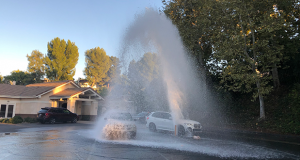 Fire Hydrant Spews Water For Over 30 Minutes After Newhall Crash