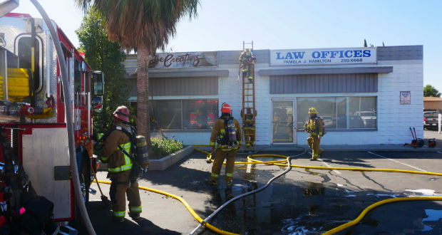 Newhall Structure Fire Railroad