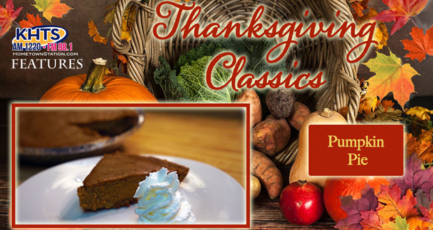 KHTS Classic Thanksgiving Recipes - Pumpkin Pie