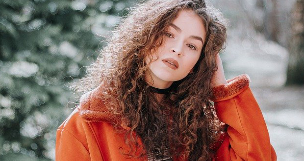 Woman with Curly Hair