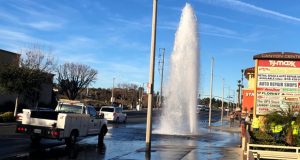 Fire Hydrant Hit in Canyon Country