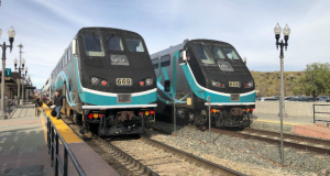 Metrolink Train Santa Clarita AV Line Stopped