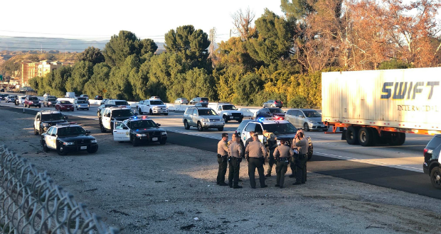 Santa Clarita 5 Freeway Stolen Vehicle Castaic