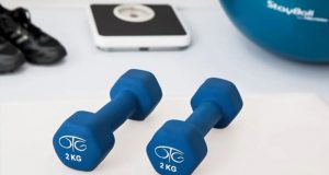 Image of weights and exercise equipment