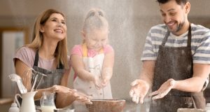 Family Having Fun Cooking