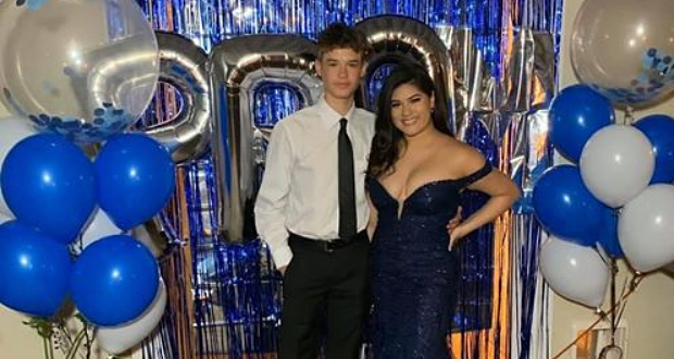 open lace back dress CLARISSE 810431 ELECTRIC BLUE PROM DRESS – PROM BAE main image 1