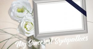 Sympathy display for a funeral