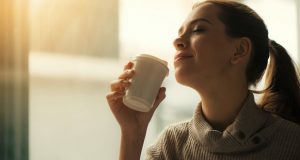 Woman Drinking Coffee