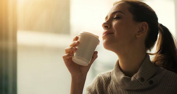 Woman Drinking Coffee