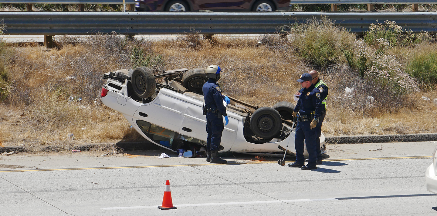 Vehicle Flips In 14 Freeway Crash After Possible Drive-By Shooting, One ...