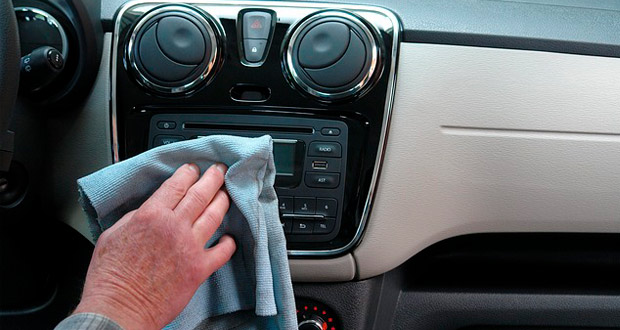 Cleaning inside of car
