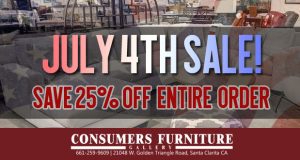 Consumers Furniture - 4th of July Sale