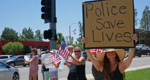 Police Lives Matter Law Enforcement Demonstration Santa Clarita