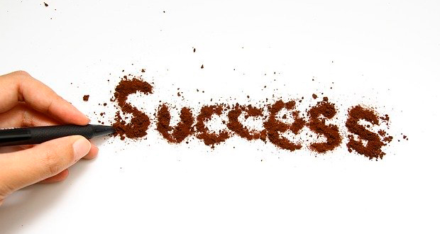 Success written on paper