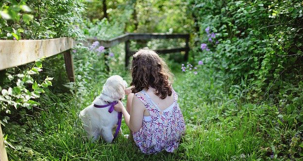 Girl With Dog
