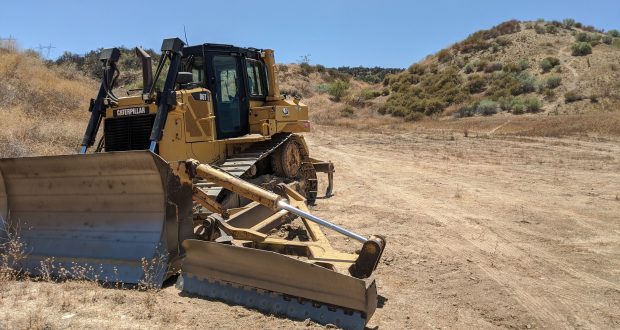 Initial Stages Of Santa Clarita Bike Park Construction Underway