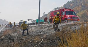 Newhall Fire 5 Freeway Fire 1