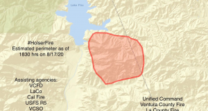 Holser Fire Map