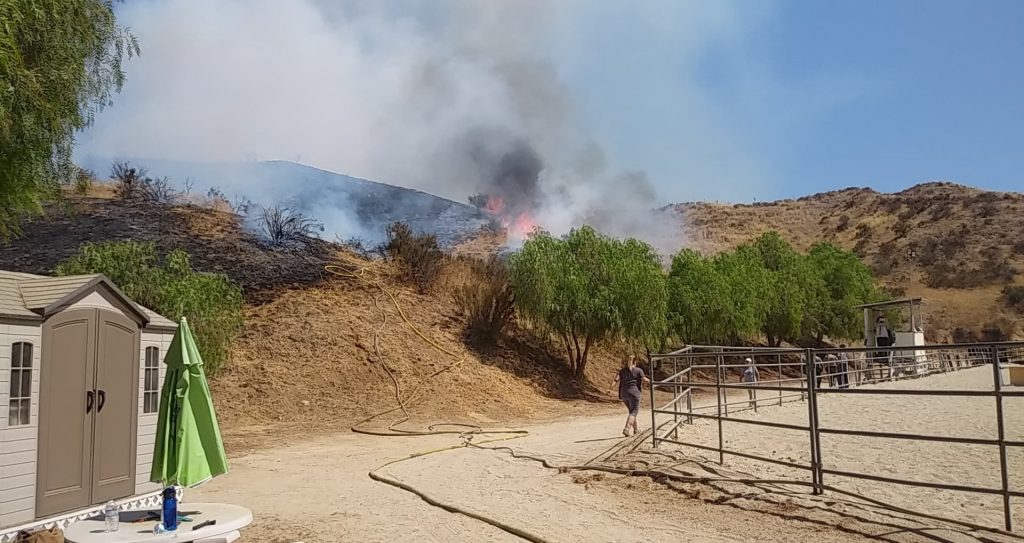 Jump Fire San Fancisquito Canyon Fire