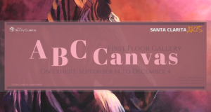 ABC Canvas banner with art of a zebra.