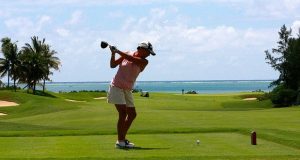 Woman Golfing