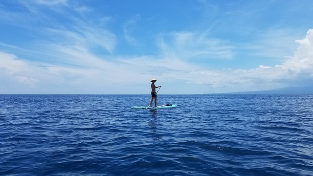 Paddle Board in Ocean