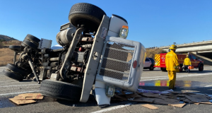 Cement Truck Crash Newhall Crash