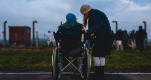 woman in wheelchair