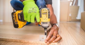 Man drilling