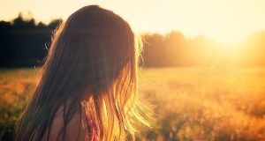 Woman's Hair in sun