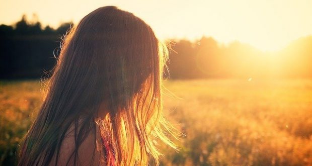 Woman's Hair in sun