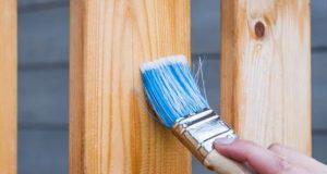 Painting a deck