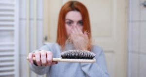 Hair on a brush