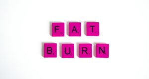 "Fat Burn" spelled in scrabble pieces