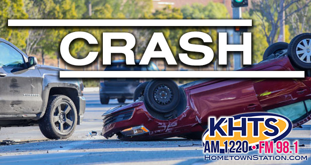 car flipped over with "CRASH" overlayed on image