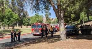 Fire and sheriff officials at active shooter training