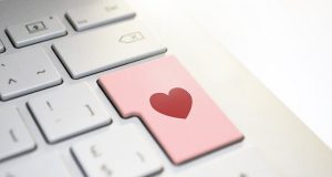 Heart on keyboard