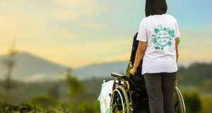 Hospice worker