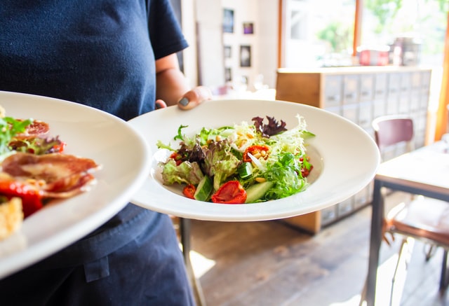 Salad on a plate