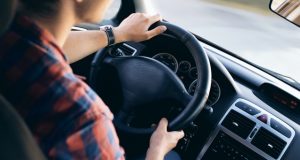 Man driving