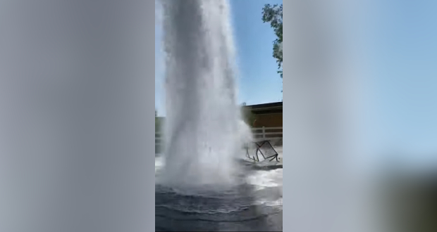 santa calrita crash sheared hydrant
