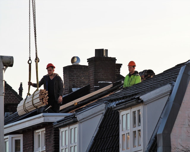 Men on roof