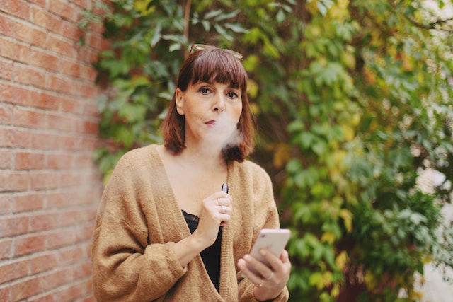 Woman smoking