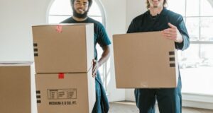 men holding boxes