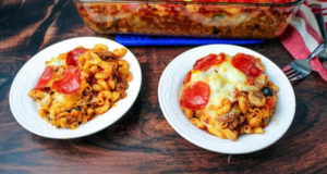 Peggy’s Pizza Casserole just a pinch 082126