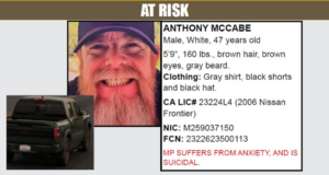 missing person anthony mccabe 082426