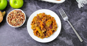 Pecan Crusted Butternut Squash Casserole With Apples just a pinch recipe 093026